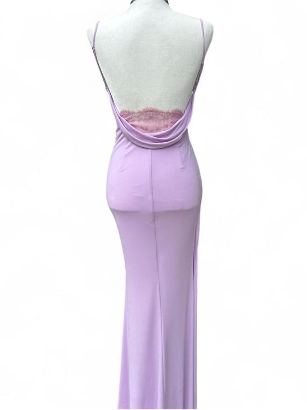 Katie May Surreal Lilac Backless Cowl-Back Slip Gown S - Picture 4 of 10